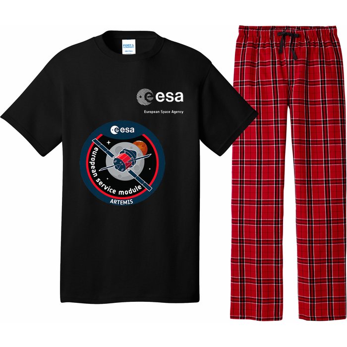 Esa European Space Agency Mission Esm Artemis Patch Pajama Set