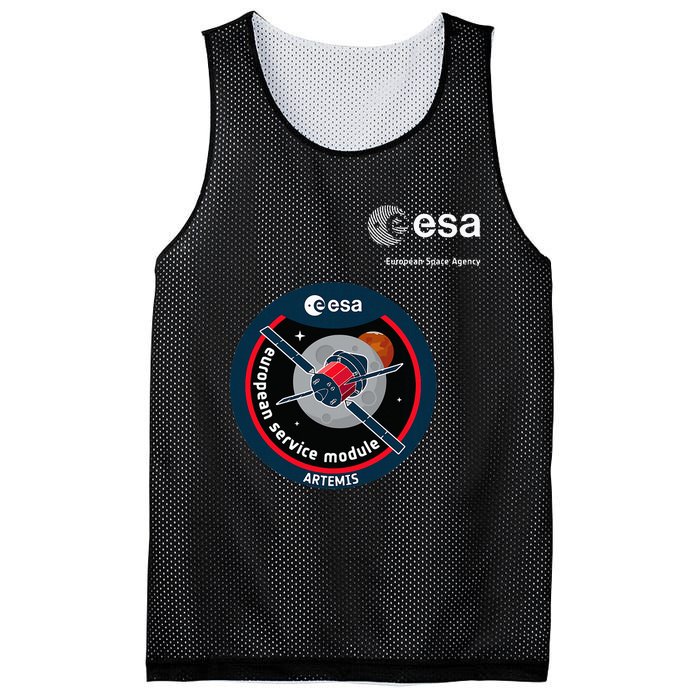 Esa European Space Agency Mission Esm Artemis Patch Mesh Reversible Basketball Jersey Tank