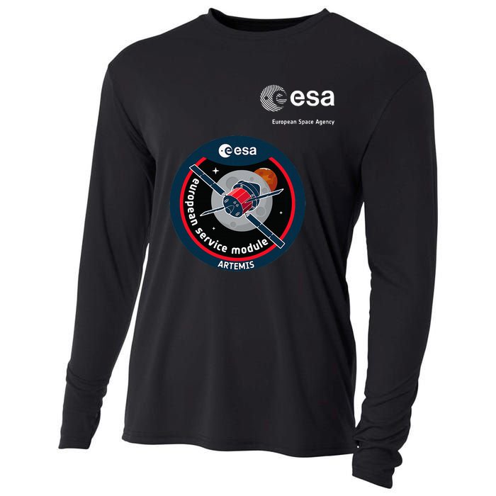 Esa European Space Agency Mission Esm Artemis Patch Cooling Performance Long Sleeve Crew