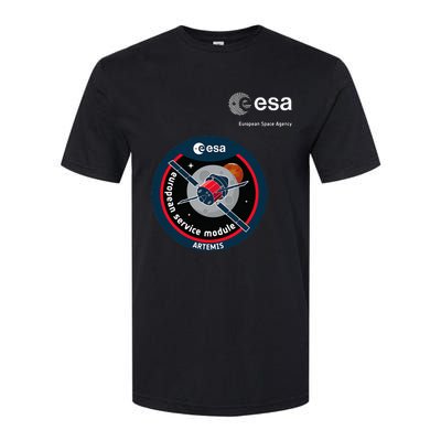 Esa European Space Agency Mission Esm Artemis Patch Softstyle CVC T-Shirt