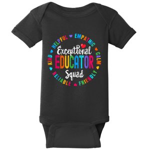 Exceptional Educator Squad Special Education Teacher Autism Baby Bodysuit