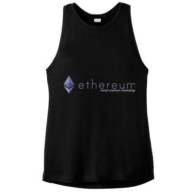 Ethereum ETH Smart Contract Technology Ladies PosiCharge Tri-Blend Wicking Tank