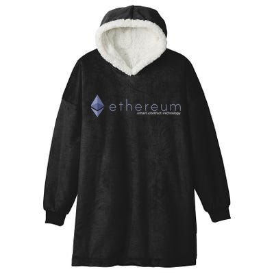 Ethereum ETH Smart Contract Technology Hooded Wearable Blanket