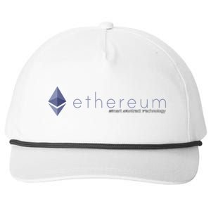 Ethereum ETH Smart Contract Technology Snapback Five-Panel Rope Hat