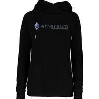 Ethereum ETH Smart Contract Technology Womens Funnel Neck Pullover Hood