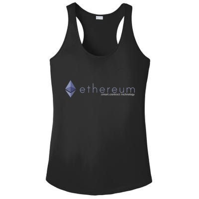 Ethereum ETH Smart Contract Technology Ladies PosiCharge Competitor Racerback Tank