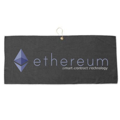 Ethereum ETH Smart Contract Technology Large Microfiber Waffle Golf Towel