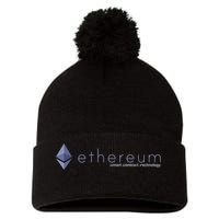 Ethereum ETH Smart Contract Technology Pom Pom 12in Knit Beanie