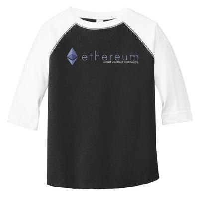 Ethereum ETH Smart Contract Technology Toddler Fine Jersey T-Shirt
