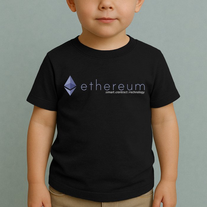 Ethereum ETH Smart Contract Technology Toddler T-Shirt