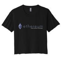 Ethereum ETH Smart Contract Technology Women's Crop Top Tee