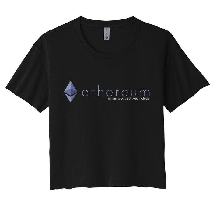 Ethereum ETH Smart Contract Technology Women's Crop Top Tee