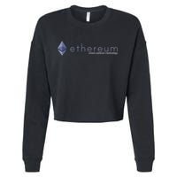 Ethereum ETH Smart Contract Technology Cropped Pullover Crew