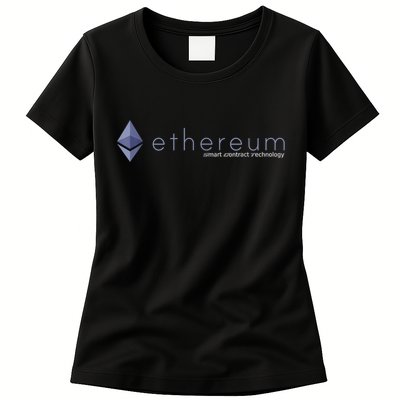 Ethereum ETH Smart Contract Technology Womens T-Shirt