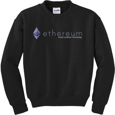 Ethereum ETH Smart Contract Technology Kids Sweatshirt