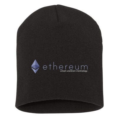 Ethereum ETH Smart Contract Technology Short Acrylic Beanie