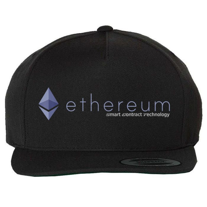 Ethereum ETH Smart Contract Technology Wool Snapback Cap