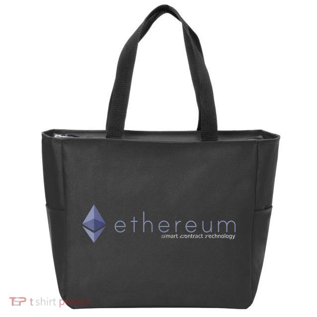 Ethereum ETH Smart Contract Technology Zip Tote Bag