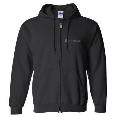 Ethereum ETH Smart Contract Technology Full Zip Hoodie