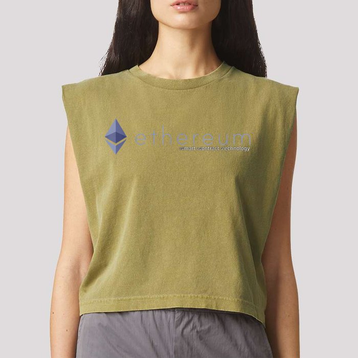 Ethereum ETH Smart Contract Technology Garment-Dyed Women's Muscle Tee