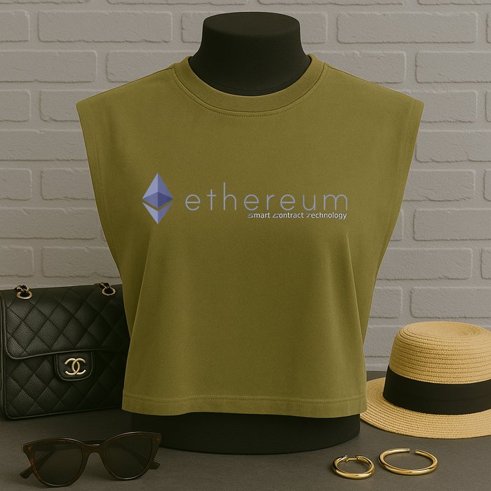 Ethereum ETH Smart Contract Technology Garment-Dyed Women's Muscle Tee