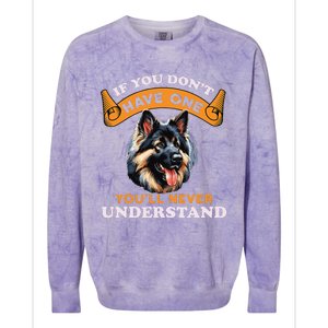 East European Shepherd Funny Dog Lover & Owner Colorblast Crewneck Sweatshirt