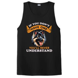 East European Shepherd Funny Dog Lover & Owner PosiCharge Competitor Tank