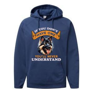 East European Shepherd Funny Dog Lover & Owner Performance Fleece Hoodie