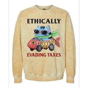 Ethically Evading Taxes Colorblast Crewneck Sweatshirt