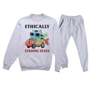 Ethically Evading Taxes Premium Crewneck Sweatsuit Set