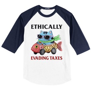 Ethically Evading Taxes Baseball Sleeve Shirt