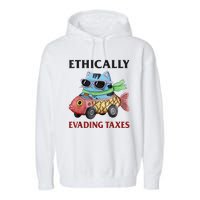 Ethically Evading Taxes Garment-Dyed Fleece Hoodie