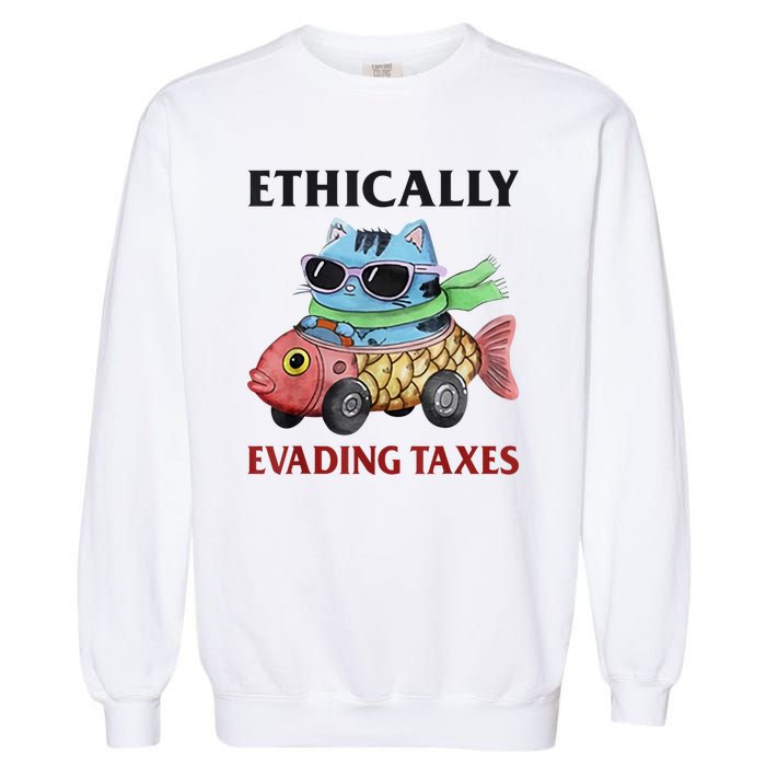 Ethically Evading Taxes Garment-Dyed Sweatshirt