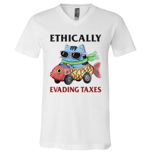 Ethically Evading Taxes V-Neck T-Shirt