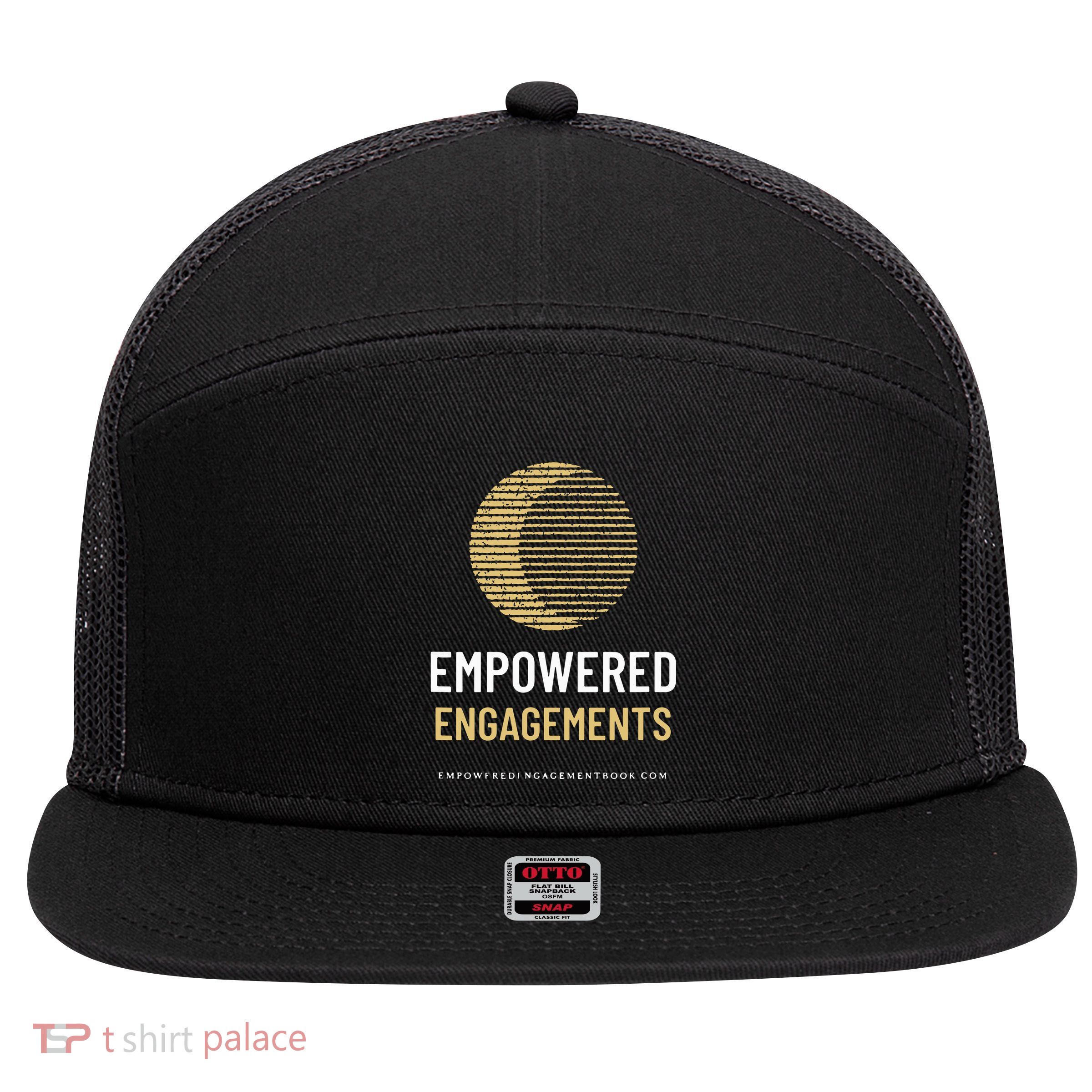 Empowered Engagements The Book 7 Panel Mesh Trucker Snapback Hat