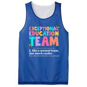 Exceptional Education Team Sped Ese Teacher Definition Quote Mesh Reversible Basketball Jersey Tank