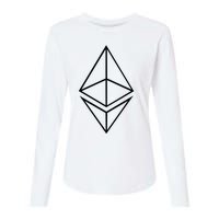 Ethereum Womens Cotton Relaxed Long Sleeve T-Shirt