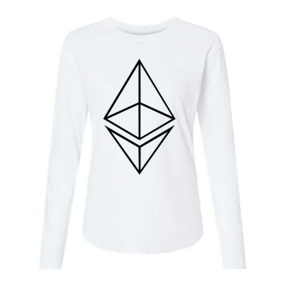 Ethereum Womens Cotton Relaxed Long Sleeve T-Shirt