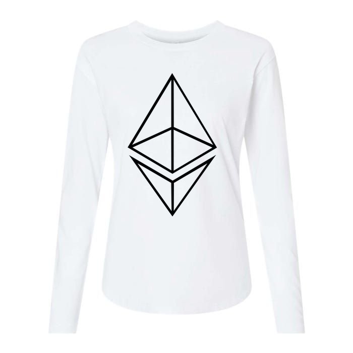 Ethereum Womens Cotton Relaxed Long Sleeve T-Shirt