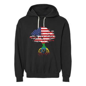 Ethiopian Ethiopia T Gift For Ethiopian People Garment-Dyed Fleece Hoodie