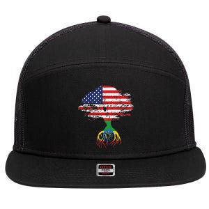 Ethiopian Ethiopia T Gift For Ethiopian People 7 Panel Mesh Trucker Snapback Hat