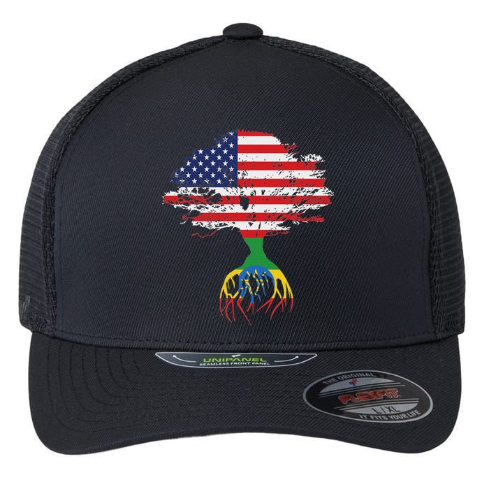 Ethiopian Ethiopia T Gift For Ethiopian People Flexfit Unipanel Trucker Cap