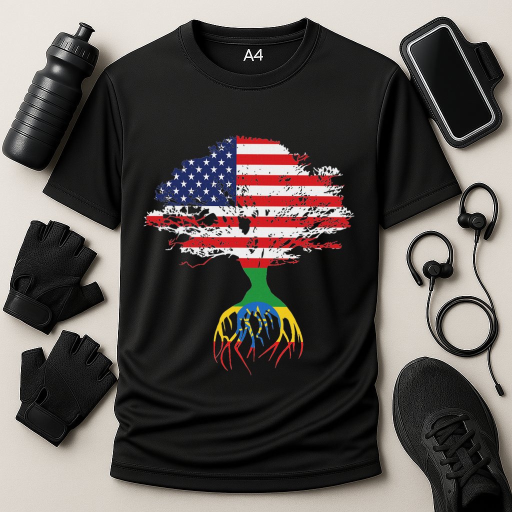 Ethiopian Ethiopia T Gift For Ethiopian People Cooling Performance Crew T-Shirt