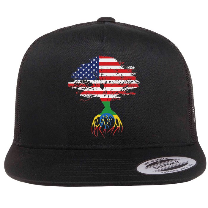 Ethiopian Ethiopia T Gift For Ethiopian People Flat Bill Trucker Hat