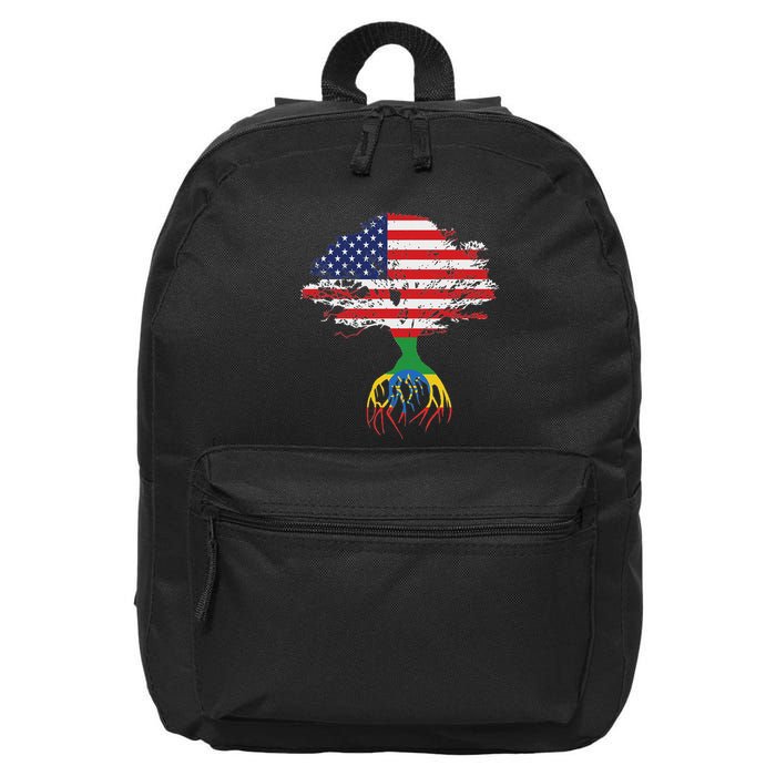 Ethiopian Ethiopia T Gift For Ethiopian People 16 in Basic Backpack