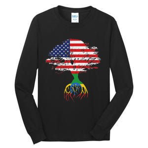 Ethiopian Ethiopia T Gift For Ethiopian People Tall Long Sleeve T-Shirt