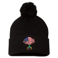 Ethiopian Ethiopia T Gift For Ethiopian People Pom Pom 12in Knit Beanie