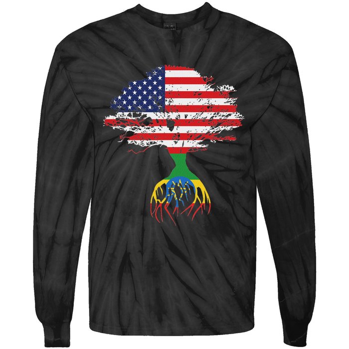 Ethiopian Ethiopia T Gift For Ethiopian People Tie-Dye Long Sleeve Shirt