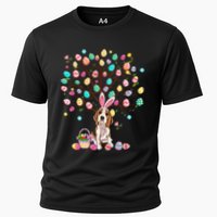 Easter Eggs Tree Beagle Dog Wearing Bunny Ear Performance Shirt