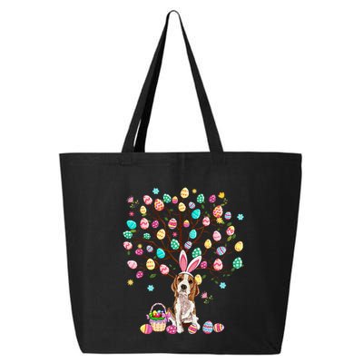 Easter Eggs Tree Beagle Dog Wearing Bunny Ear 25L Jumbo Tote